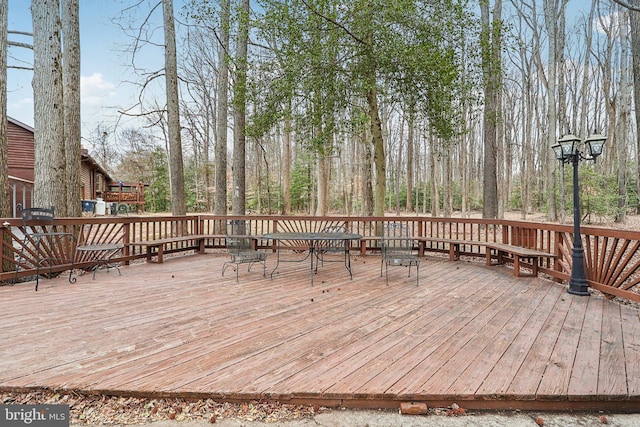 view of wooden terrace