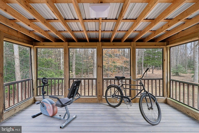 view of sunroom / solarium