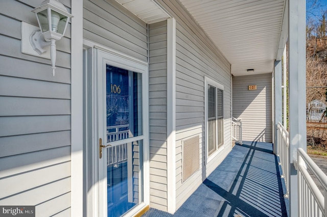 balcony with a porch