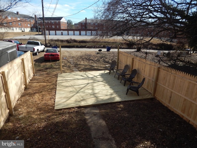 view of patio with fence