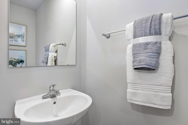 bathroom with a sink