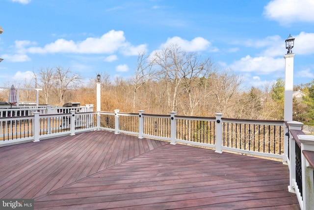 view of wooden terrace