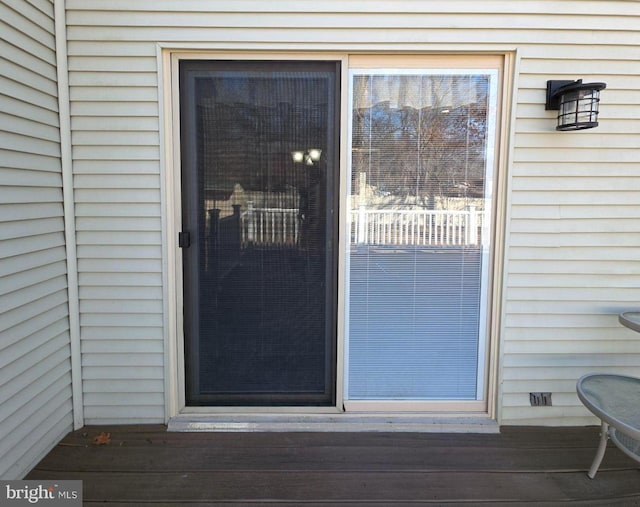 view of entrance to property