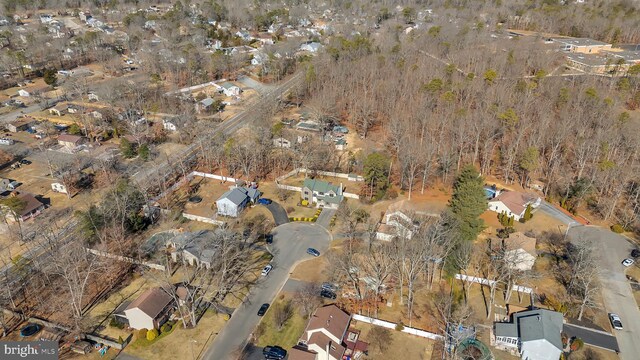 drone / aerial view with a residential view