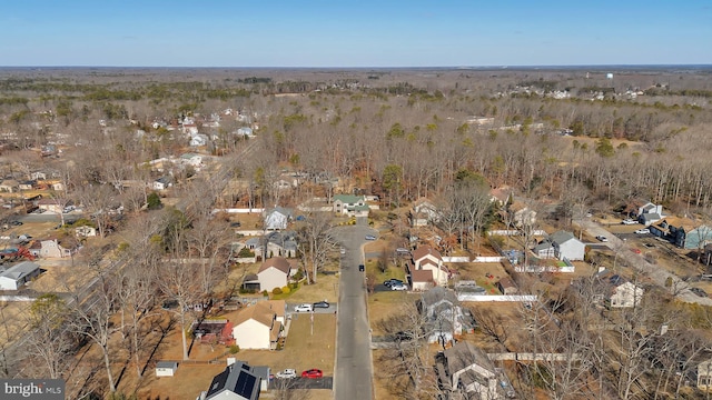 bird's eye view featuring a residential view