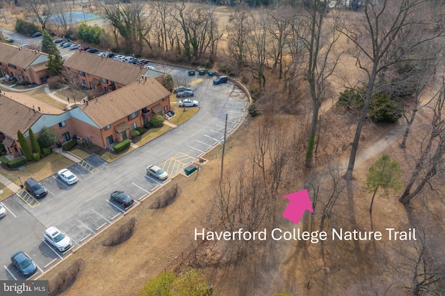 aerial view featuring a residential view