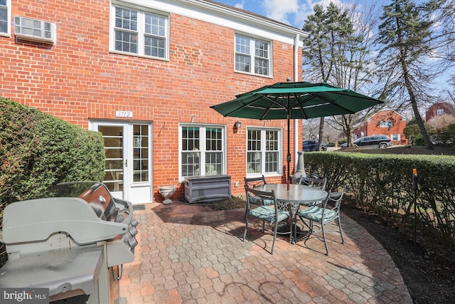 view of patio featuring area for grilling