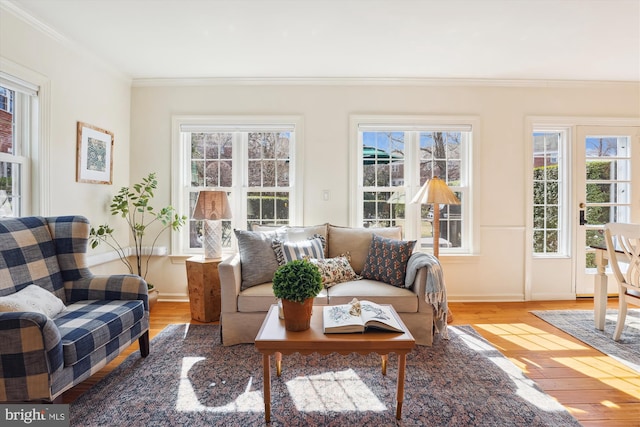 view of sunroom