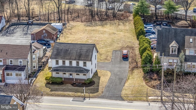 aerial view featuring a residential view