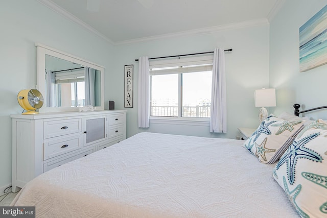 103 125th St Unit 30300, Ocean City, MD 21842 - bedroom featuring crown molding and ceiling fan