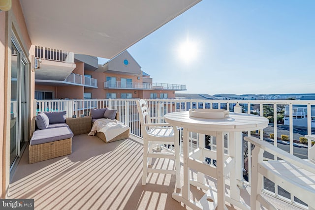 balcony with outdoor lounge area