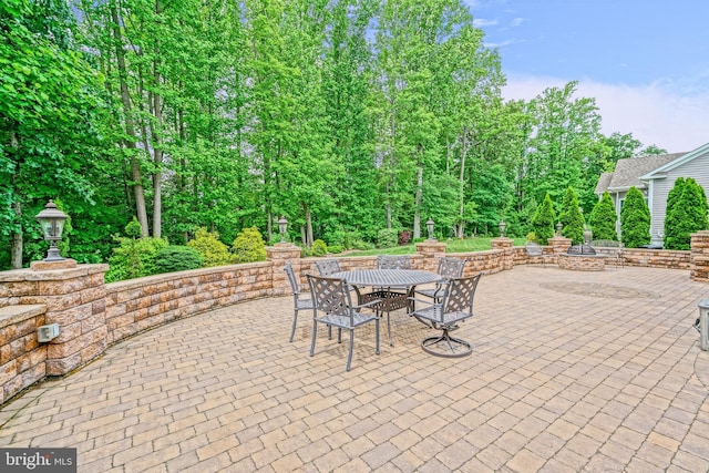 view of patio / terrace with outdoor dining space