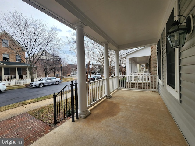 view of patio / terrace with covered porch