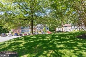 surrounding community featuring a lawn