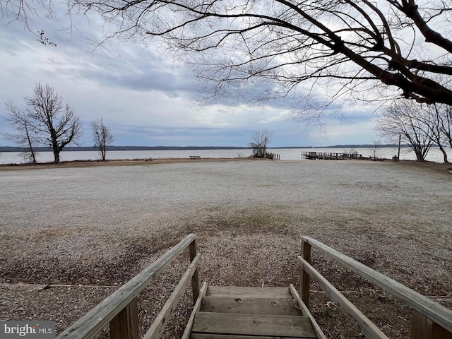 view of home's community featuring a water view