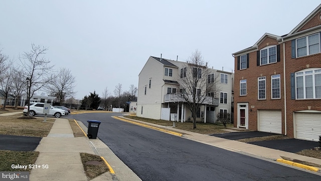 view of street featuring curbs and sidewalks