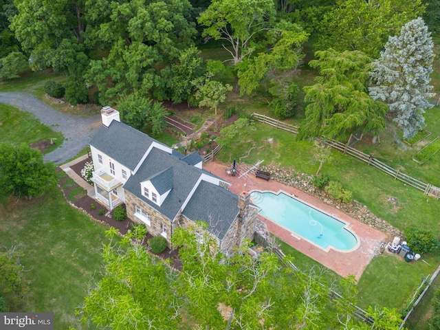 birds eye view of property