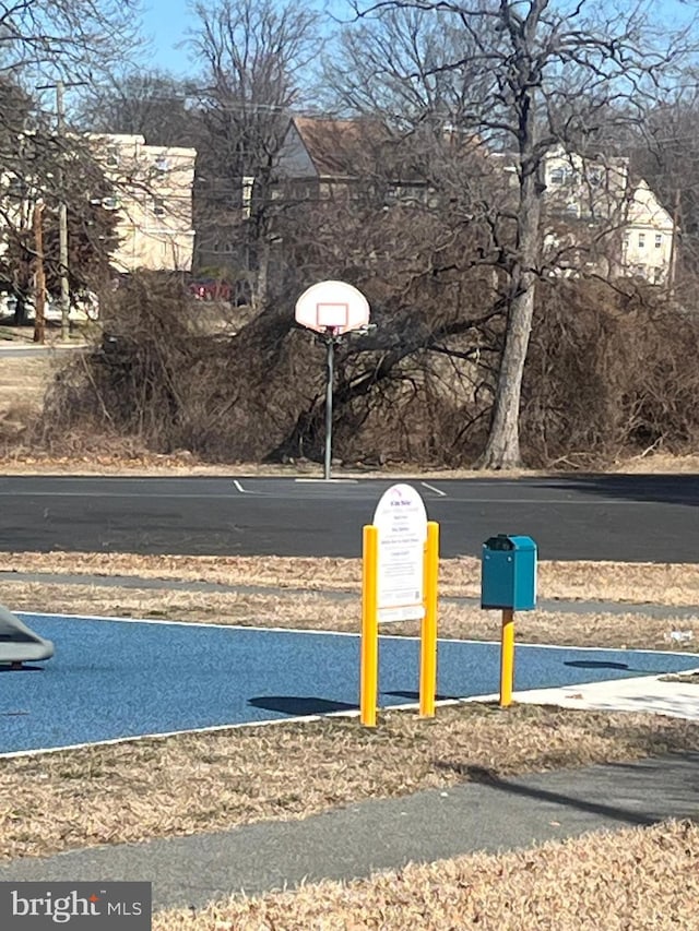 view of basketball court