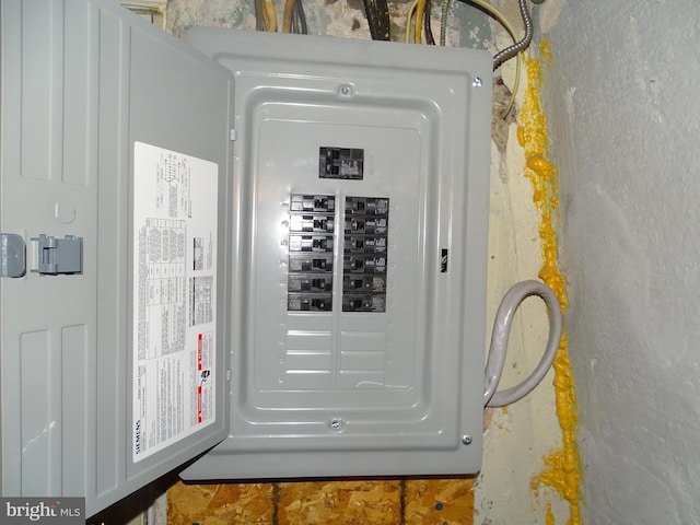 utility room featuring electric panel