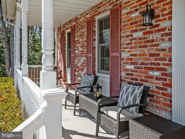 view of patio / terrace with covered porch