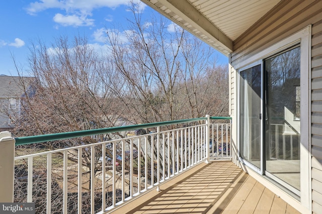 view of balcony