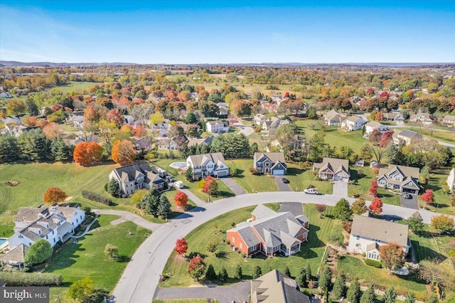 birds eye view of property featuring a residential view