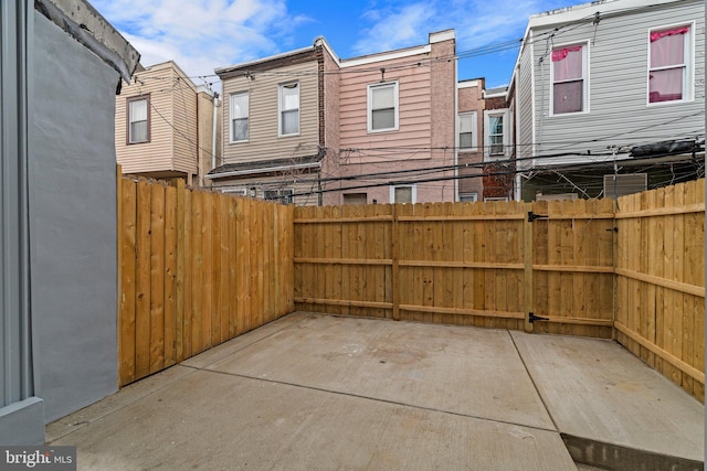 view of patio / terrace with fence