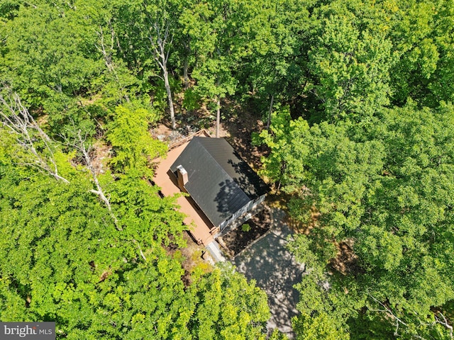 aerial view with a view of trees