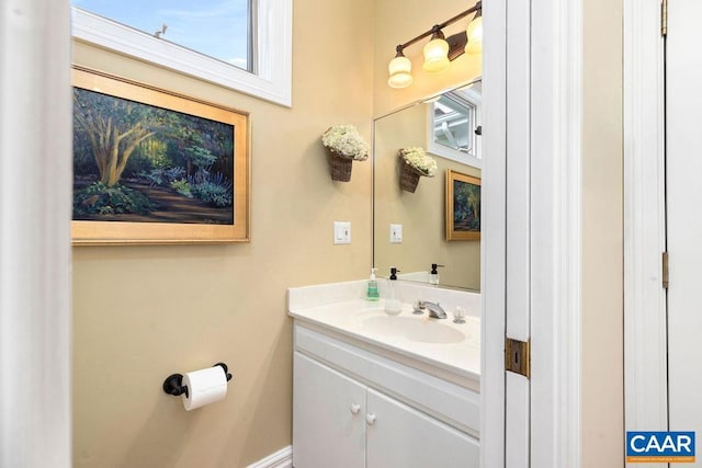 bathroom featuring vanity