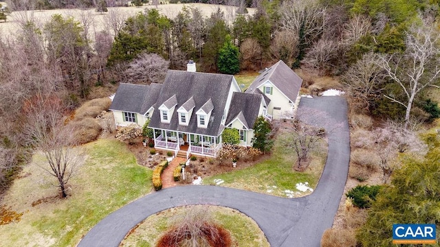 birds eye view of property