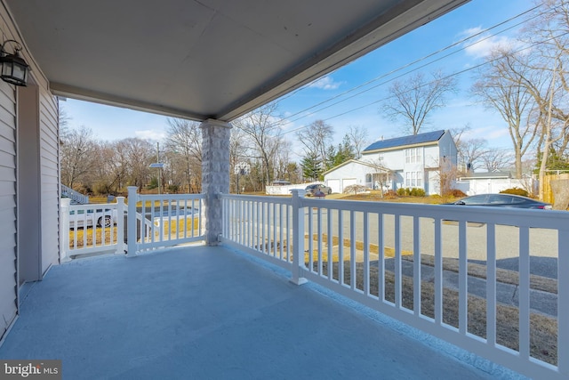 balcony featuring a residential view