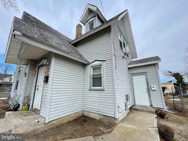 view of front of home featuring entry steps