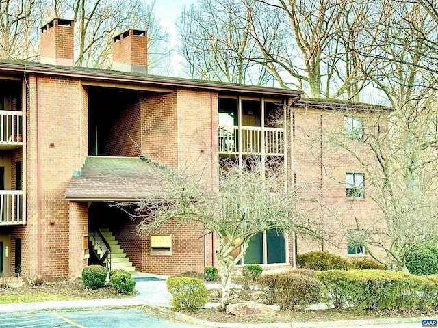 view of property with stairs