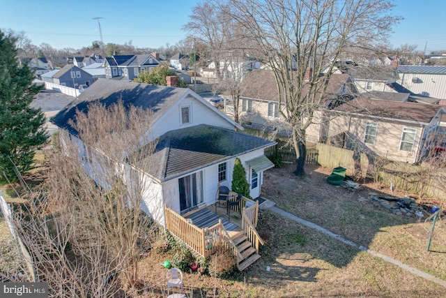 birds eye view of property featuring a residential view