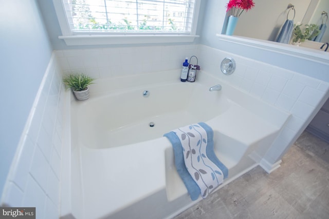 full bath featuring a garden tub