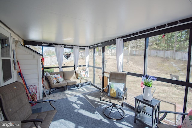 view of sunroom / solarium