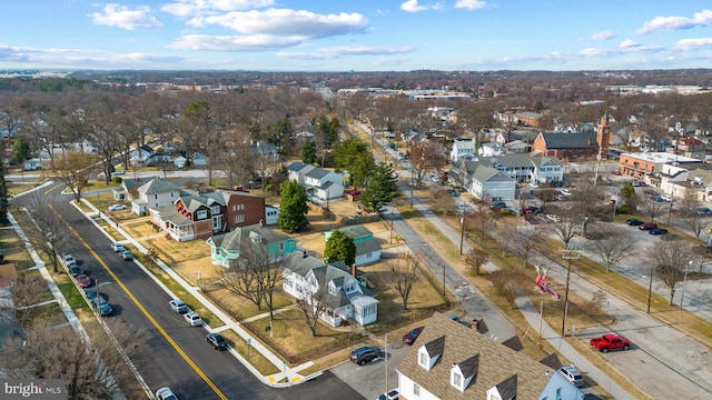 bird's eye view with a residential view