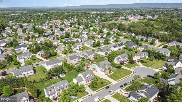 drone / aerial view featuring a residential view