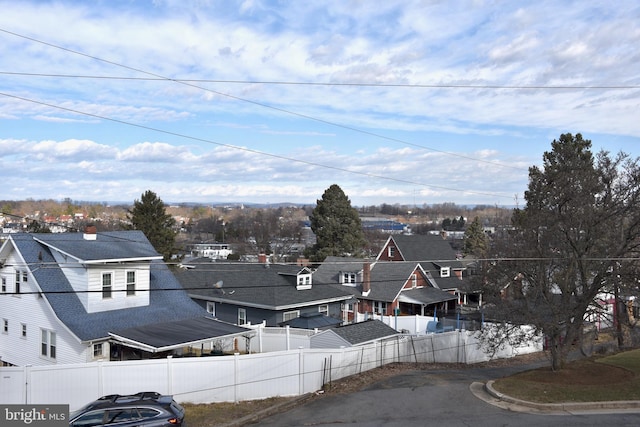 exterior space featuring a residential view