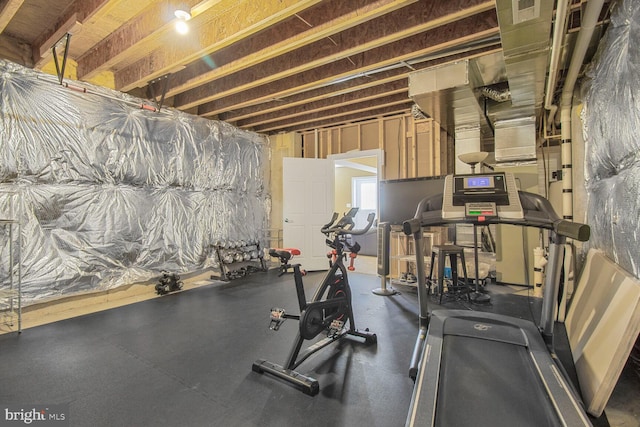 view of workout room