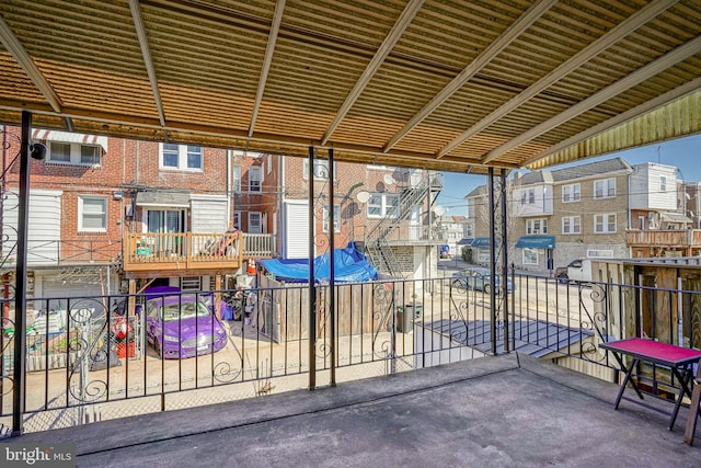 view of patio / terrace with fence