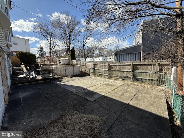 view of patio / terrace with a fenced backyard