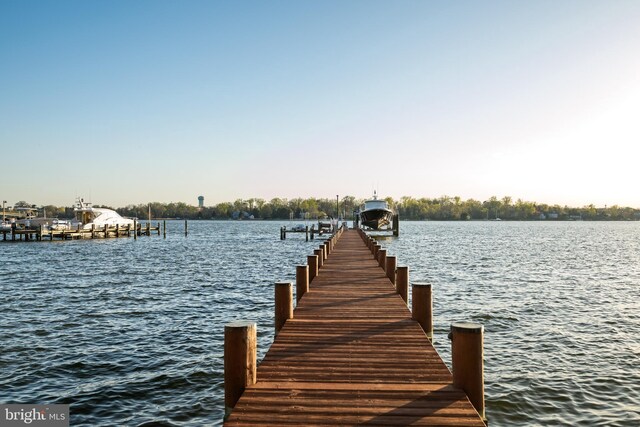 1900 Carrollton Rd, Annapolis, MD 21409 - view of dock with a water view