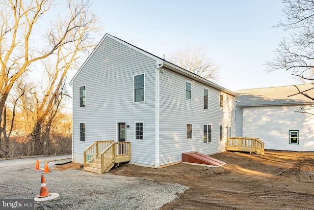 view of rear view of house