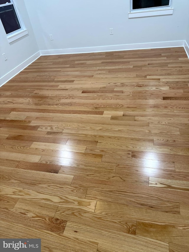 room details featuring wood finished floors and baseboards