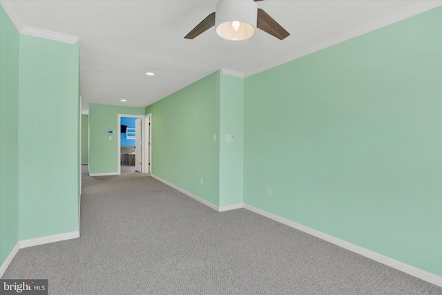 13010 Davenport Dr, Brandywine, MD 20613 - unfurnished room featuring baseboards, a ceiling fan, carpet flooring, and recessed lighting