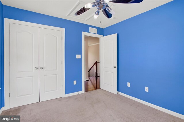 13010 Davenport Dr, Brandywine, MD 20613 - unfurnished bedroom featuring baseboards, a closet, visible vents, and carpet