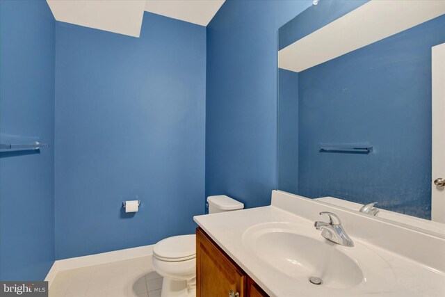 13010 Davenport Dr, Brandywine, MD 20613 - bathroom featuring toilet, vanity, and tile patterned floors