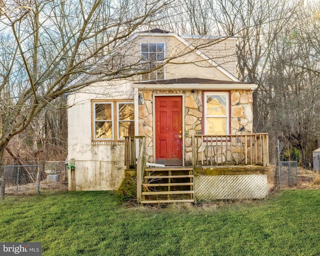 view of outdoor structure with fence