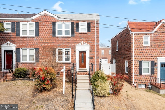 multi unit property with brick siding